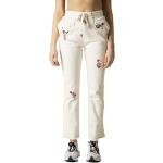 Vaqueros y jeans blancos rebajados floreados Desigual talla XL de materiales sostenibles para mujer 
