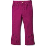 Jeans casual infantiles rebajados informales floreados Desigual para niña 