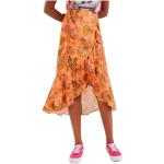 Faldas naranja de viscosa de lino  de verano Desigual talla M para mujer 