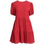 Vestidos rojos de poliester de manga corta manga corta con cuello redondo Desigual talla M para mujer 