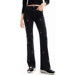 Mom jeans negros de denim rebajados Desigual talla L para mujer 