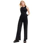 Pantalones negros de cintura alta rebajados Desigual talla XL para mujer 