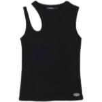 Camisetas negras de algodón de tirantes  rebajadas sin mangas Desigual talla XL para mujer 