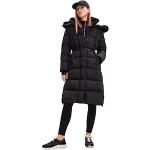 Abrigos negros de piel con capucha  rebajados con cuello alto acolchados Desigual talla XL para mujer 