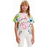 Camisetas blancas de manga corta infantiles floreadas Desigual 6 años para niña 