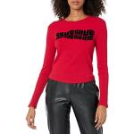 Camisetas rojas de viscosa de cuello redondo manga larga con cuello redondo Desigual talla XS de materiales sostenibles para mujer 