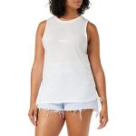 Camisetas blancas sin mangas rebajadas sin mangas Desigual talla S para mujer 