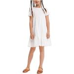 Vestidos blancos de manga corta infantiles Desigual 13/14 años para niña 