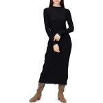 Vestidos negros de manga larga rebajados manga larga informales de punto Desigual talla S para mujer 