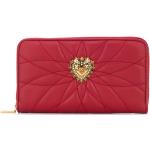 Billetera rojas de cuero Dolce & Gabbana para mujer 
