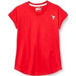 Camisetas rojas de manga corta infantiles Diadora para niña 