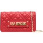 Bolsos satchel rojos de poliuretano con logo MOSCHINO Love Moschino para mujer 