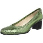 Diavolezza Sara 6065 - Zapatos de tacón de Cuero para Mujer, Color Verde, Talla 36