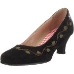 Diavolezza - Zapatos de Vestir de Ante para Mujer, Color Negro, Talla 39