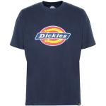 Camisetas azules de algodón de manga corta manga corta con cuello redondo de punto Dickies talla XS para hombre 