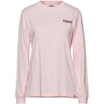 Camisetas estampada rosas de algodón manga larga con cuello redondo de punto Dickies talla XXS para mujer 