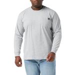 Camisetas grises de algodón de manga larga manga larga con logo Dickies talla XL para hombre 