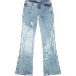 Jeans stretch azules celeste de denim rebajados all over Diesel con lentejuelas para mujer 