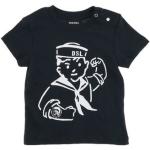 Camisetas azules de algodón de manga corta infantiles Diesel 6 años para bebé 