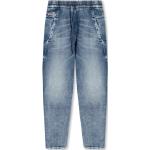Jeans desgastados azules rebajados Loose con logo Diesel para mujer 