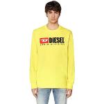 Camisetas amarillas de manga larga tallas grandes manga larga Diesel talla XXL para hombre 