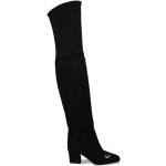 Botas altas negras de cuero rebajadas Dior talla 34,5 para mujer 