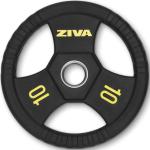 Disco olímpico acero Ziva Performance Negro/Amarillo - 10kg