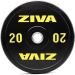 Disco olímpico Bumper Ziva Performance Negro - 20kg