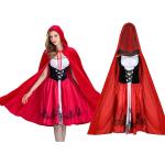 Disfraces rojos de poliester de cosplay para navidad tallas grandes talla 3XL para mujer 
