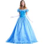 Disfraz de Cenicienta Blancanieves para Adulto, Traje de Cosplay de Alice, Disfraz de Halloween Vestido de Noche de Las señoras (Color : Blue, Size : XXL)
