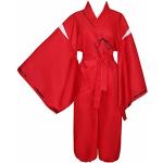 Disfraz de Kimono para hombre (sin collar) rojo L 167/173 cm (cintura (100 cm)