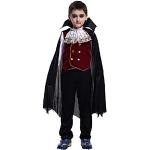 Disfraz de vampiro - disfraz - carnaval - halloween - drácula - crepúsculo - color negro - niño - talla l - 7/8 años - idea de regalo para cumpleaños