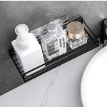 Estanterías negras de acero inoxidable de baño rebajadas minimalista 