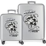 Set de maletas grises de goma Disney con aislante térmico infantiles 