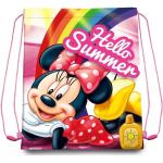 Disney Bolsa Cordones Gym Bag 40x30cm de Minnie Bolsa de Cuerdas para El Gimnasio, 40 cm, Multicolor