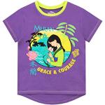 Disney Camiseta de Manga Corta para niñas Mulan Mo