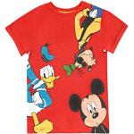 Camisetas rojas de deporte infantiles Disney Pato Donald 7 años 