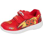 Zapatillas estampadas rojas de goma Disney Lightning McQueen de verano informales con rayas talla 32 infantiles 