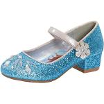 Zapatos de Diamantes de tacón rebajados Frozen Elsa formales con purpurina talla 33 para mujer 