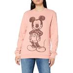Sudaderas rosas sin capucha Disney Mickey Mouse talla S para mujer 