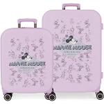 Set de maletas lila de goma Disney con aislante térmico infantiles 