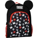 Mochilas escolares negras Disney Mickey Mouse con logo infantiles 