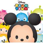 Disney – Peluche Tsum Tsum del Big Caras Lienzo Impresiones, Multicolor, 40 x 40 cm