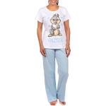 Pantalones azules de piel con pijama Disney talla XL para mujer 