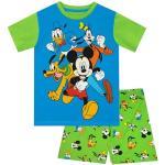 Disney Pijama Mickey Niño | Pijamas Cortos para Niños | Pijamas de Mickey, el Pato Donald y Goofy para Niños | Azul 4-5 Años