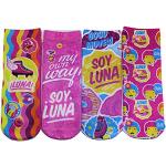 Disney Soy Luna Medias niños, calcetines coloridos en paquete de 4 para niñas (23/26)