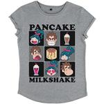 Disney Wreck-it Ralph 2 Milkshake Squared-Camiseta de Manga Corta para Mujer, Gris, L