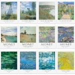 Pósters de lona de Playas Claude Monet con motivo de playa 
