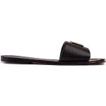 Sandalias negras de goma de tiras DKNY talla 37 para mujer 