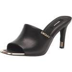 Sandalias negras de goma de cuero DKNY talla 37,5 para mujer 